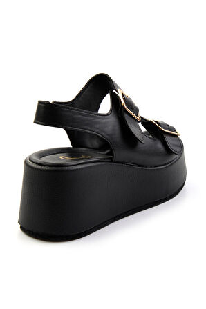 Siyah  Kadın Sandalet K05154100509