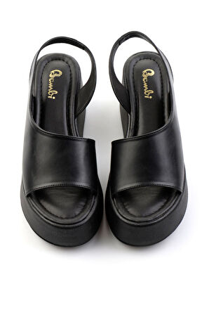 Siyah  Kadın Sandalet K05154100609