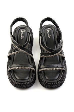 Siyah  Kadın Sandalet K05156022328