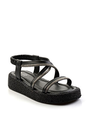 Siyah  Kadın Sandalet K05156022328