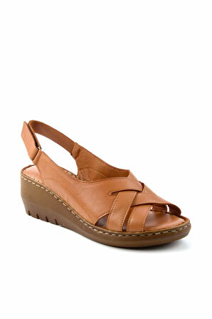 Taba Leather Kadın Sandalet K05296100403