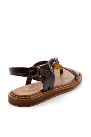 Kahve Leather Kadın Sandalet K05465048703