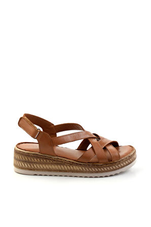 Taba Leather Kadın Sandalet K05552000803