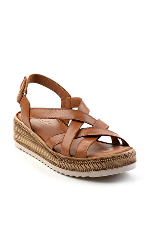 Taba Leather Kadın Sandalet K05552000803