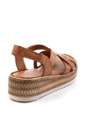 Taba Leather Kadın Sandalet K05552000803