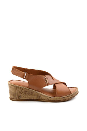 Taba Leather Kadın Sandalet K05552001203