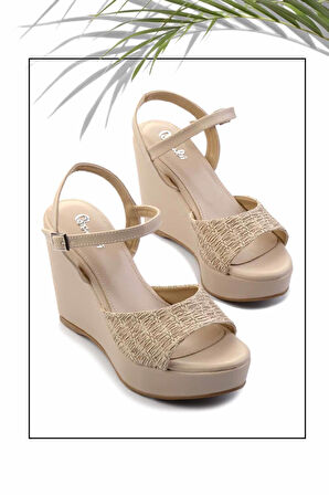 Bej  Kadın Sandalet K05575003010