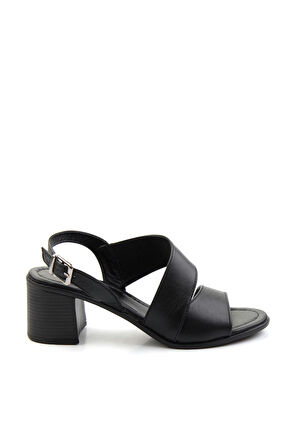 Siyah Leather Kadın Klasik Topuklu Ayakkabı K05586222403