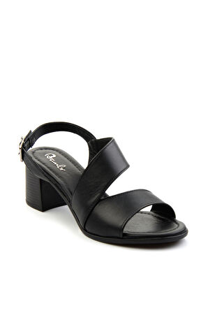 Siyah Leather Kadın Klasik Topuklu Ayakkabı K05586222403