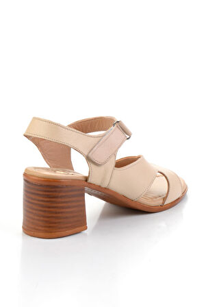 Ten Hakiki Deri Kadın Sandalet K05586222203