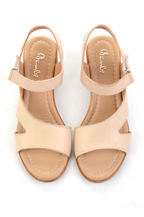 Ten Hakiki Deri Kadın Sandalet K05586222203