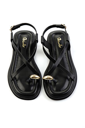 Siyah  Kadın Sandalet K05606036509