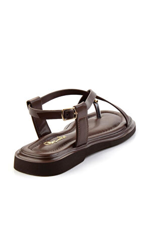 Kahve  Kadın Sandalet K05606036509