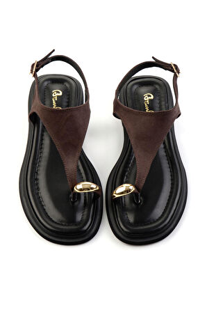 Kahve  Kadın Sandalet K05606036672