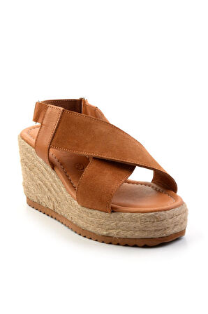Taba Leather Kadın Sandalet K05628120402