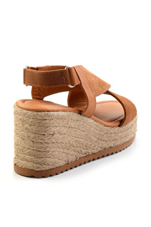 Taba Leather Kadın Sandalet K05628120402