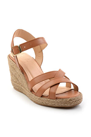 Taba Leather Kadın Sandalet K05718071303