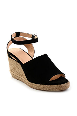 Siyah Leather Kadın Sandalet K05718071101