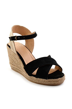 Siyah  Kadın Dolgu Topuklu Ayakkabı K05718070702