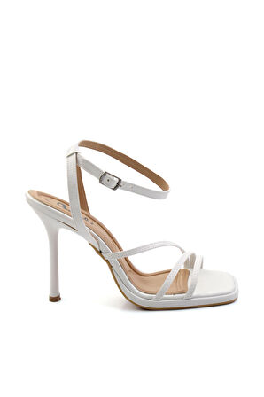 Beyaz  Kadın Abiye Ayakkabı K05726222209