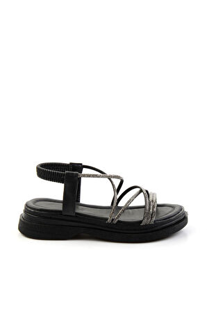 Siyah  Kadın Sandalet K05761055009