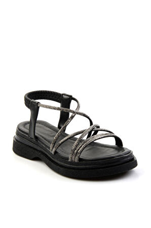 Siyah  Kadın Sandalet K05761055009