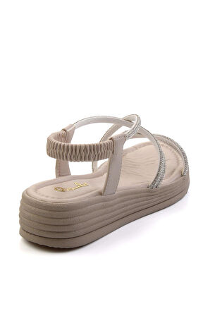 Bej  Kadın Sandalet K05823022909