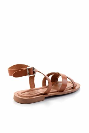Taba Hakiki Deri Kadın Sandalet K05826018203