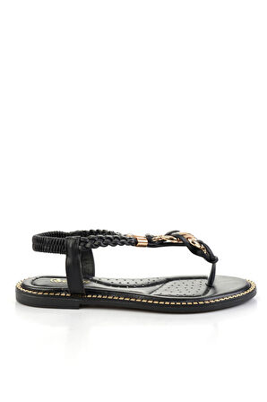 Siyah  Kadın Sandalet K05823120609