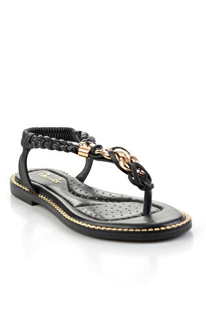 Siyah  Kadın Sandalet K05823120609