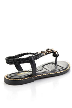 Siyah  Kadın Sandalet K05823120609