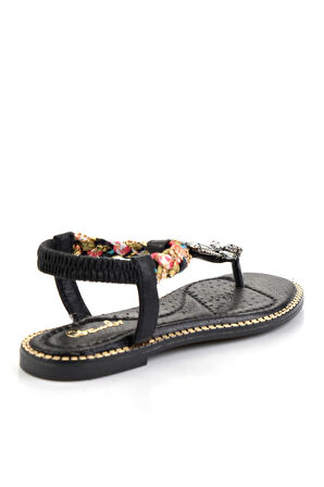 Siyah  Kadın Sandalet K05823120487