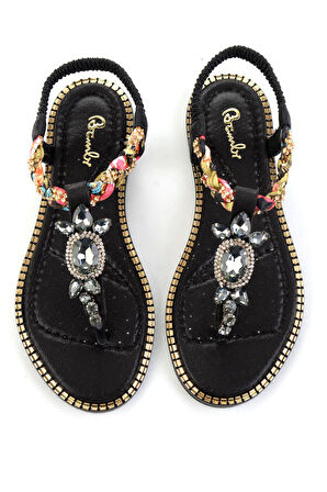 Siyah  Kadın Sandalet K05823120487