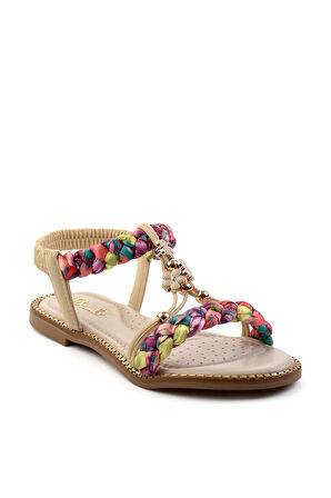 Bej  Kadın Sandalet K05823120301