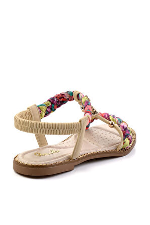 Bej  Kadın Sandalet K05823120301