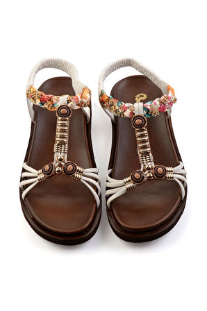 Beyaz  Kadın Sandalet K05823120001