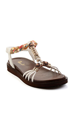 Beyaz  Kadın Sandalet K05823120001