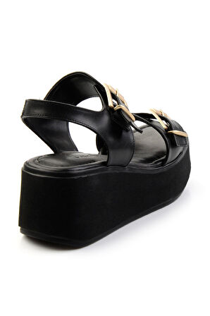 Siyah  Kadın Sandalet K05869026209