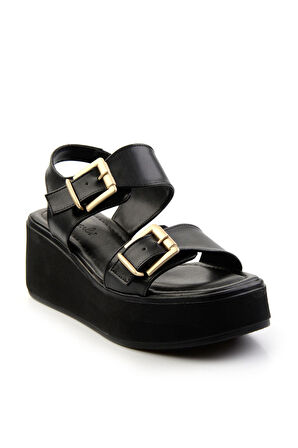 Siyah  Kadın Sandalet K05869026209