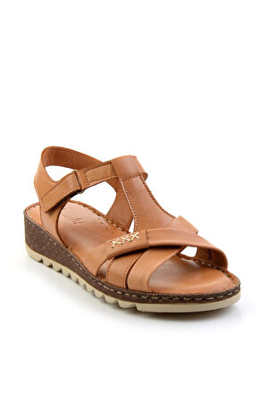 Taba Leather Kadın Sandalet K05907020703