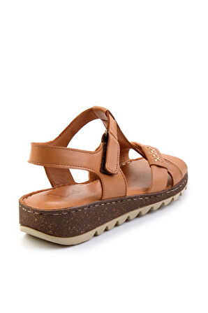 Taba Leather Kadın Sandalet K05907020703
