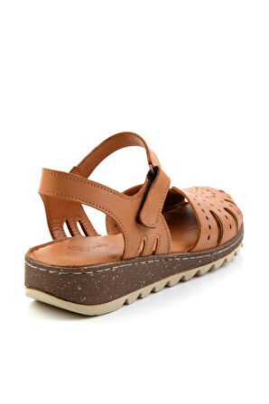Taba Leather Kadın Sandalet K05907120403