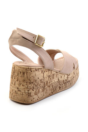 Bej  Kadın Sandalet K05936152209