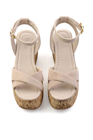 Bej  Kadın Sandalet K05936152272
