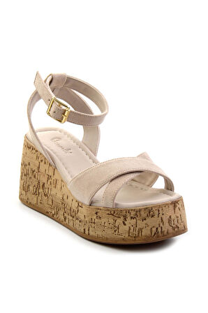 Bej  Kadın Sandalet K05936152272