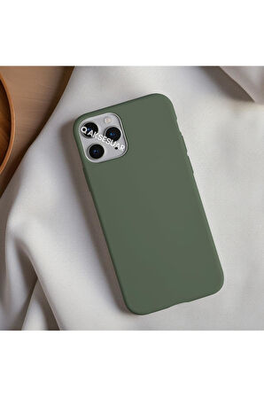 İphone Se 3.nesil (2022) Uyumlu Içi Kadife Lansman Silikon Kılıf Yumuşak Doku Hissi Kapak