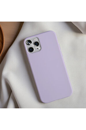 İphone 14 Pro Max Uyumlu Içi Kadife Lansman Silikon Kılıf Yumuşak Doku Hissi Kapak