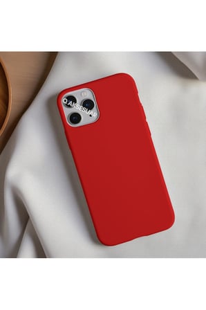 İphone 15 Pro Max Uyumlu Içi Kadife Lansman Silikon Kılıf Yumuşak Doku Hissi Kapak