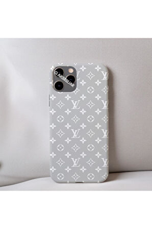 İphone 7 Uyumlu İçi Kadife LV Desenli Tasarım Telefon Kılıfı