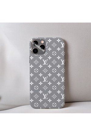 İphone SE 2.Nesil (2020) Uyumlu İçi Kadife LV Desenli Tasarım Telefon Kılıfı